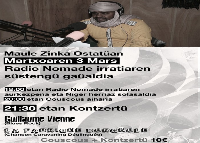 Irratien arteko alkartarzün gaüaldia Maulen.