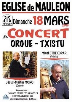 Xiberoko elizako orga ederrena orga joile hoberenetarik batek erabilik igande hontan