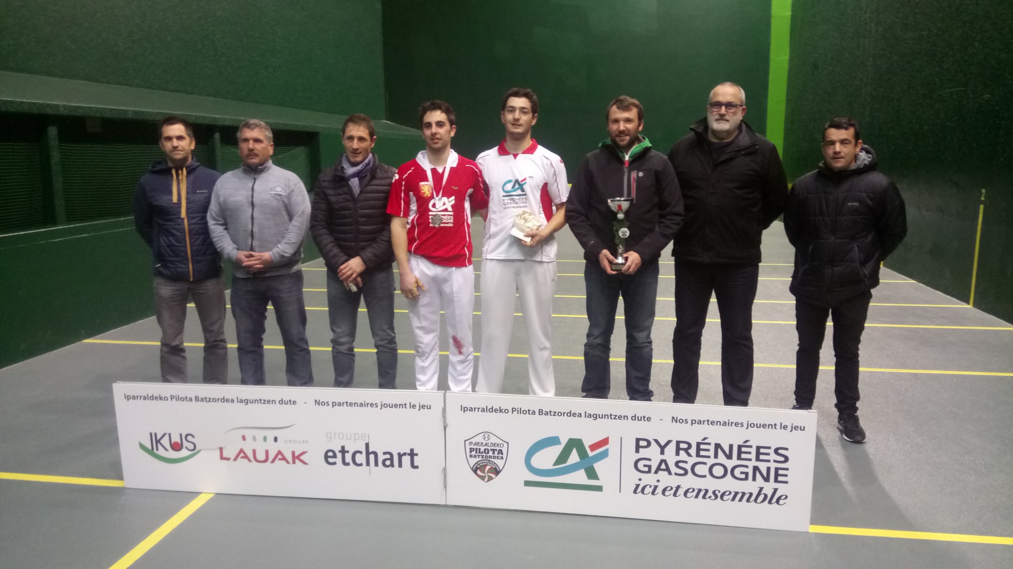 Sebastien Queheille galtzaile bena 2. mailala igotzen