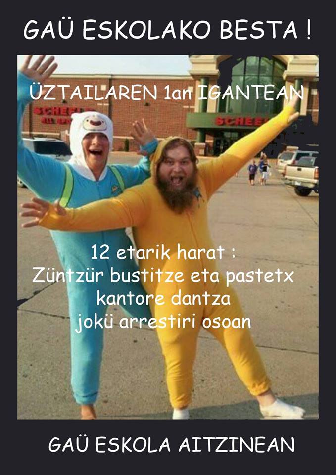 Gaü eskolak bere besta antolatzen dü aste ondar hontan!!
