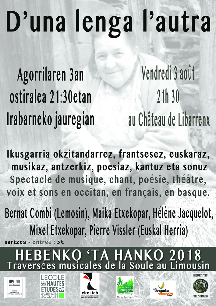 Okzitandarra, eüskara eta frantsesa nahasirik ikusgarri batetan