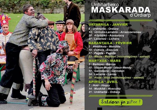 Xiberoko Maskaraden sasoa abiatzen da igante hontan Urdiñarben.