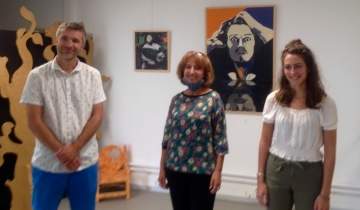 Nina Beddar artistaren erakusketa Mauleko mediatekan